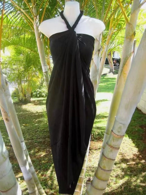 Robe de plage Noire modulable 7-en-1